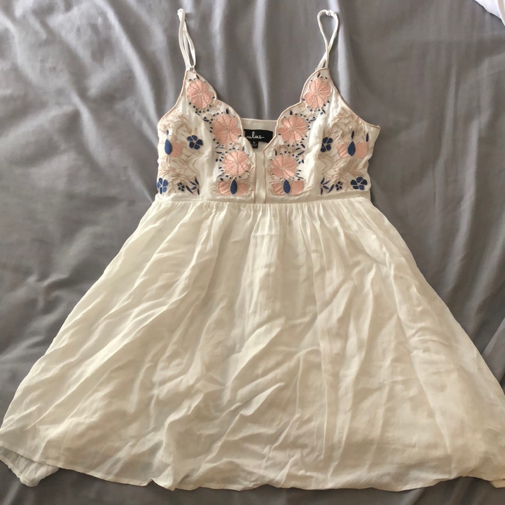 Lulu’s White Embroidered Dress
